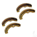 Set of 4 Brake Shoes Fits EZGO RXV Gas 1997-2009.5 & Electric 1996-2009.5 & Workhorse 1996+ & Yamaha G2-G22 1994-2006